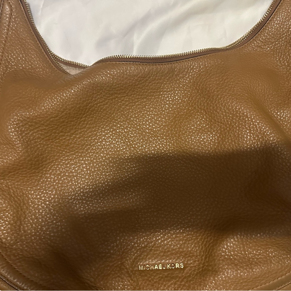 Michael Kors Tan Leather Hobo Bag